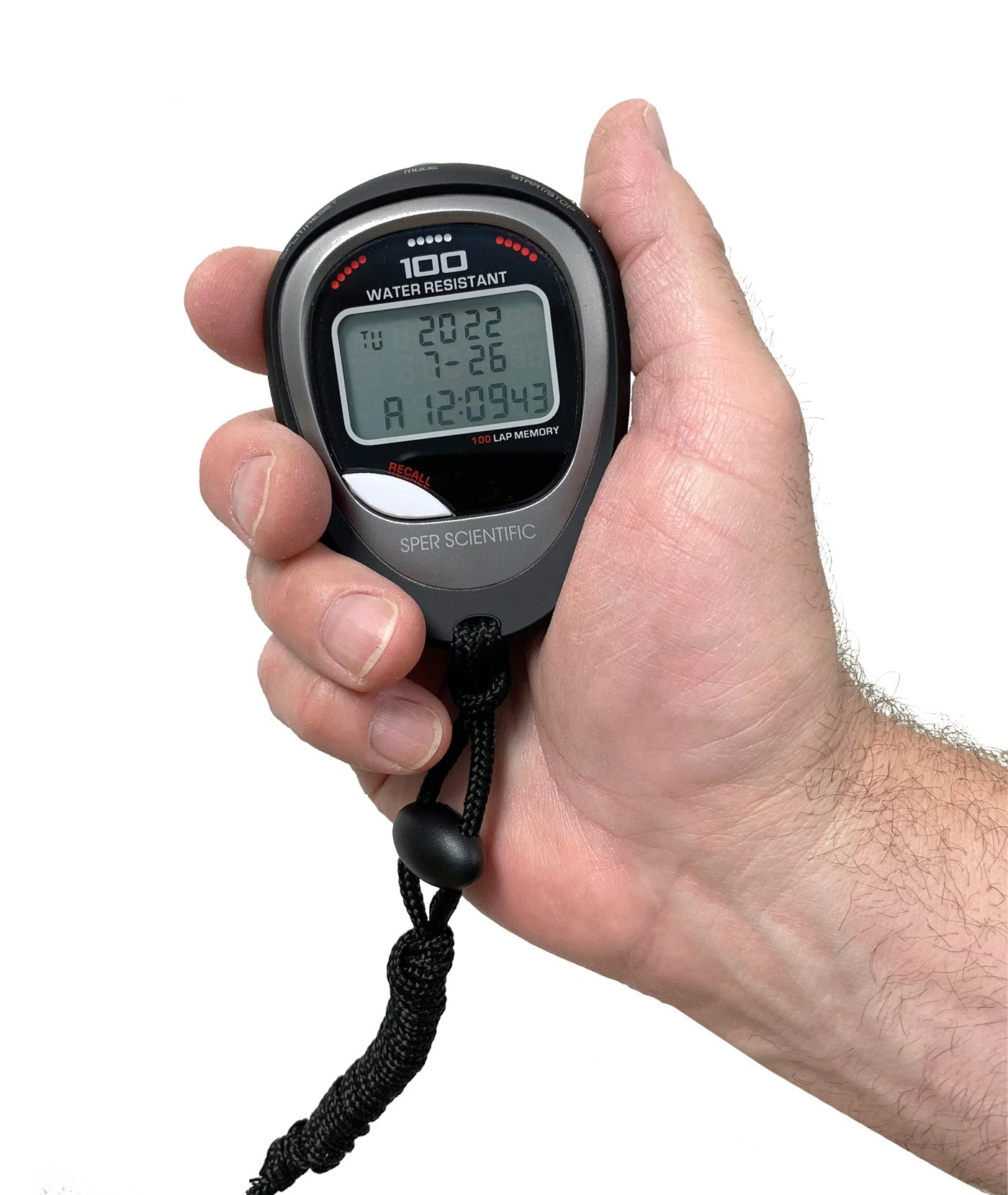 100 Memory Water and Shock Resistant Stopwatch 810036A - Sper Scientific - Ảnh 2 | Le Quoc Equipment